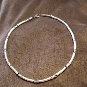 Elegant Sterling 18"  Silver Boho Necklace